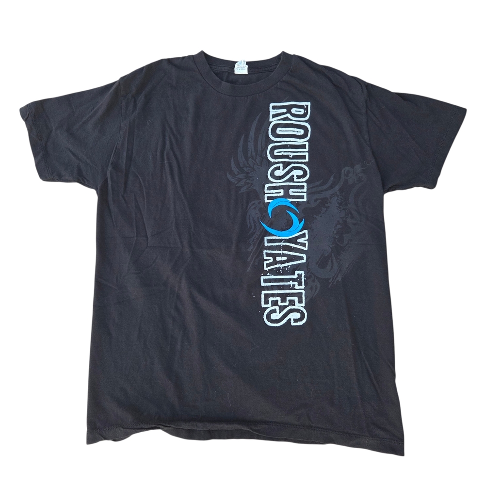 Pacific Black Short-Sleeve Tee With "Rousch Yates" Logo Size L